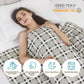 L'AGRATY Weighted Blanket - 48"x72" 20lbs Cooling Breathable Heavy Blanket Microfiber Material with Glass Beads Big Blanket for Adult All-Season Summer Fall Winter Soft Thick Comfort Blanket