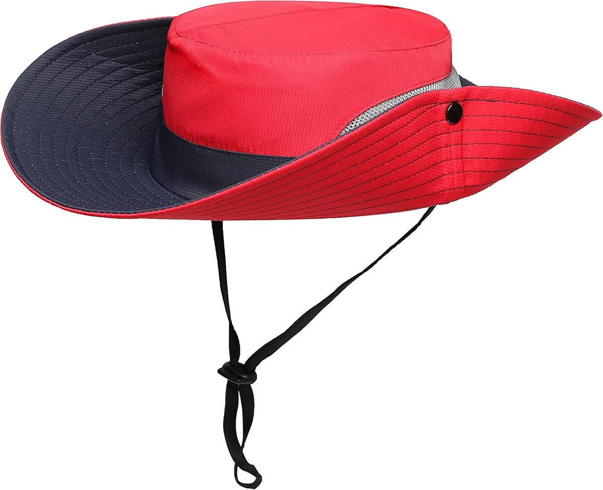 Womens Summer Sun Hat Beach Hat Wide Brim Outdoor UV Protection Hat Foldable Cool Mesh Ponytail Bucket Hat