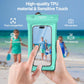 NEPHI IP68 Waterproof Phone Pouch 2 Pack-Up to 8.0"，Adjustable Neck Lanyard Floating Waterproof Phone Case for iPhone,Phone Dry Bags for Vacation Beach Pool Travel Essentials (Aqua Green white 4 pack)