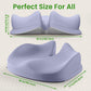 Benazcap Large Seat Cushion for Office Chair Memory Foam Coccyx Pain Relief Cushion Pillow for Back Support Non-Slip Seat Pad for Office Desk, Car Seat, Wheelchair, Sciatica-Blue