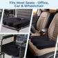 Seat Cushion for Office Chairs - Fits 18"x14" Seats, Tailbone, Coccyx Pain Relief - Butt, Pressure & Sciatica Relief - Gaming, Wheelchair, Car & Desk Pillow, Black