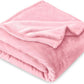 Bare Home Fleece Blanket - Kid Size - Ultra-Soft Lightweight for Bed, Sofa, and Couch - Luxury Microplush - Cozy Warm Blanket (Kid, Light Pink)