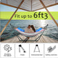 Tranquillo Sturdy Steel Hammock with Stand Premium Cotton Canvas Hammock, 600 lbs Capacity Hammock Stand Folding, Portable 30-Second Fold Unfold, for Camping, American Flag