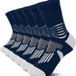 IRAMY Crew Compression Socks Athletic Running Socks for Men Women Plantar Fasciitis Relief 3/6 Pairs