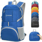ZOMAKE Lightweight Packable Backpack 35L, Light Foldable Backpacks Water Resistant Collapsible Hiking Bag, Compact Folding Day Pack for Travel Camping(Dark Blue)