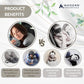 Modern Advantage Inflatable Travel Pillow for Airplanes – Hooded Neck Pillow with Adjustable Support – Comfortable, Compact & Travel-Friendly – Perfect for Sleeping on Long Flights (Grey)