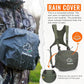 Binocular Harness Chest Pack, Bino Harness Bag with Rangefinder Pouch & Rain Cover, Molle System Multifunction Hunting Pack
