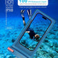 wellhouse Waterproof Phone Pouch, Waterproof Phone Case for iPhone 16 15 14 13 12 Pro Max XS Samsung, IPX8 3D Cellphone Dry Bag Beach Essentials (1 Pack - Blue8.0, 8 inch)