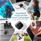 Air Tracker Tag for Android, Tags-4 Pack Luggage Tracker with 4 Case, Works via Google Find Hub App, Bluetooth Tracker Item Finder for Key, Backpack, Travel and Commute, 4 Pack, Black (NOT for iOS)