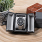 Single Travel Watch Case - Vintage Inspired - Exterior, Soft Microfiber Lining, Fits Up to 42mm Watches - Vegan Leather - Reliable Storage for Home or Travel