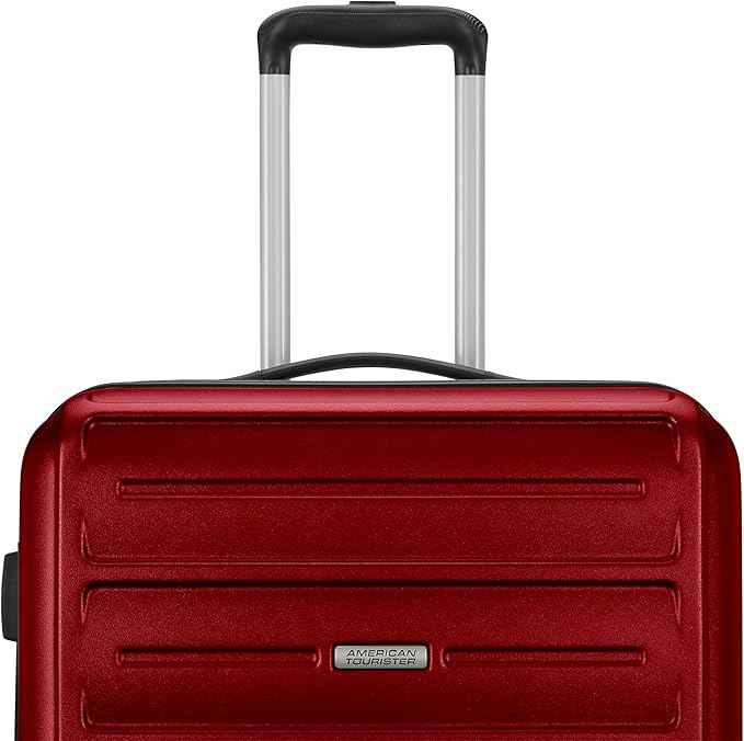 American Tourister Westridge Hardside Luggage Set with Spinner Wheels, Holly Red, 3PC Set (CO/M/L)