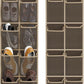 Simple Houseware 24 Pockets - 2-Pack 12 Large Mesh Pocket Over Door Hanging Shoe Organizer, Brown