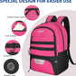 LARIPOP Soccer Backpack Soccer Bag with Ball Holder & Shoe Compartment Youth Sports Equipment Training Bag