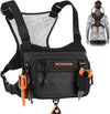 KastKing Bait Boss Water-Resistant Fishing Chest Pack With EVA Zip-Down Workstation, MOLLE Storage, Adjustable Chest Straps