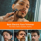 [2025 Upgraded] Beard & Nose Hair Trimmer Kit, [All-in-One] 12 in 1 Rotating Comb, Travel Body Hair Electric Shaver for Men, USB-C Fast Charging, Painless Razor Waterproof Wet/Dry, Black(Pack)