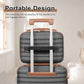Joyway Luggage Set 3 Piece Suitcase Sets with Spinner Wheel,Hardside Expandable Travel Laggage with TSA Lock (13/20/24/28 Grey brown