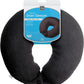 Classic Bean Sleeper, Comfortable Travel Pillow Filled with Micro Polybeans, Neck Pillow for Uninterrupted Sleep, Ideal for Airplane, Bus, Car, and Train, Travel Essentials, Black