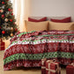 PHF Printed Fleece Blanket Queen Size, No Shed No Pilling Ultra Soft Plush Cozy Xmas Prints Theme Home Décor Flannel Blanket for Bed, Sofa, Couch and Gift, 90" x 90", Retro Christmas