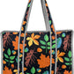 Cotton Quilted Tote Bag for Women – Large Beach & Travel Tote with Zipper, Reusable Grocery Bag