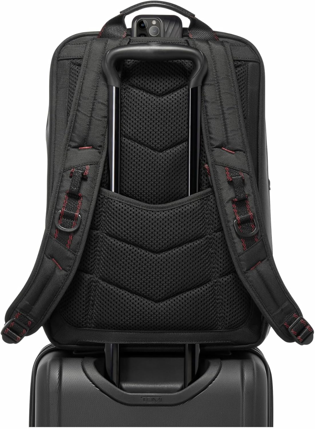 TUMI - Alpha Bravo Pro 17" Backpack - Expandable Travel and Commute Gaming and Tech Bag - Fits up to 17" Laptop - Red Ombre - Roamly