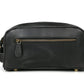 10" Premium Leather Toiletry Travel Pouch With Waterproof Lining Black Color | King-Size Handcrafted Vintage Dopp - Kit ~ Gift for Father's Day By Aaron Leather Goods - Roamly
