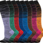 Compression Socks for Women Men Circulation Knee High 8 Pairs for Nurses, Running, Travel, Athletic