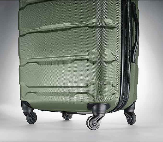 Samsonite Omni PC Hardside Expandable Luggage with Spinner Wheels, Carry-On 20-Inch, Army Green