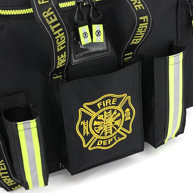 Lightning X Products Premium Step-In Turnout Gear Bag Front Operations Pocket - Black