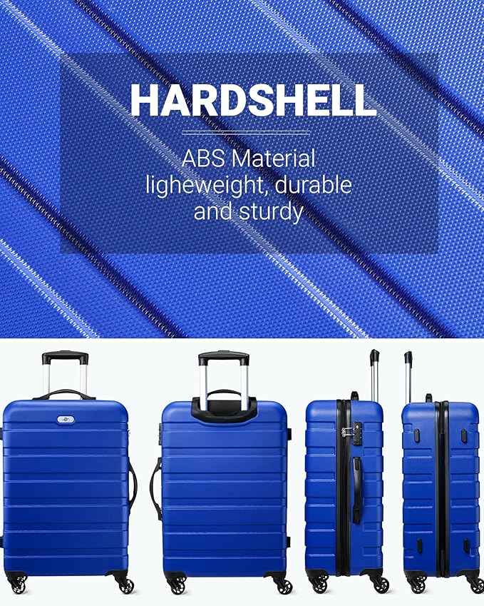 Suitour Luggage Sets 2 Piece with Spinner Wheels,Hard Shell 20 Carry on Suitcase and 28 inch Luggage with Spinner Wheels Suitcase Set with TSA Lock(20in/28in)