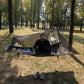 Night Cat Flat Lay Hammock Tent: Portable Lightweight Camping Hammock with Mosquito Net Waterproof Rainfly for 1 Person Outdoor Camping Camouflage