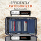 Suitcase Organizer Travel Bags Organizer for Luggage Compression Hanging Packing Cubes for Travel Carry on Closet (Bag Only)