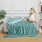 Surii Home Luxury Microfiber Flannel Blanket, Super Soft, Warm, Cozy, Fluffy, and Breathable, Perfect Throws for Bed, Couch, Sofa, for All Season Use. 350GSM Travel Size 50x60 Inches(Turquoise Blue)