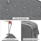 FYY Electronic Organizer, Large Travel Cable Organizer Bag Pouch Electronic Accessories Carry Case Portable Waterproof Double Layers All-in-One Storage Bag for Cable, Cord, Charger, Phone, Dark Grey