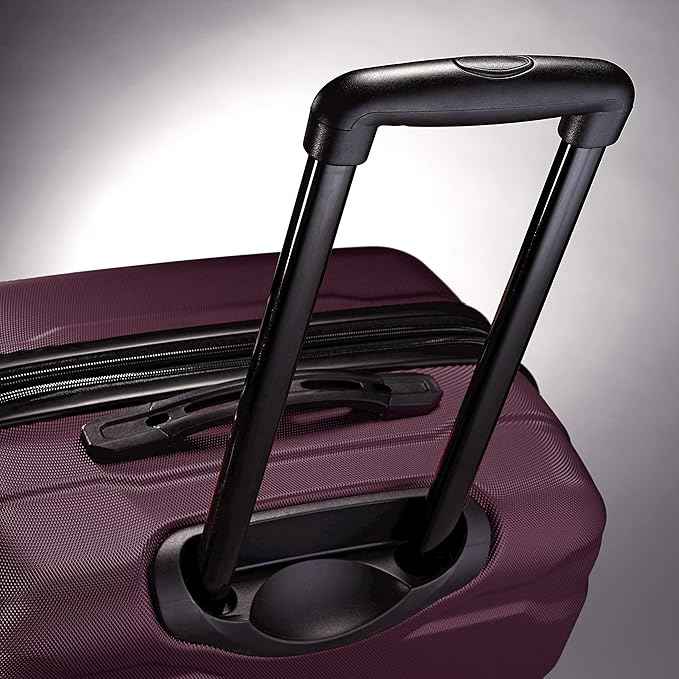 Samsonite Omni PC Hardside Expandable Luggage with Spinner Wheels, Purple, Carry-On 20-Inch