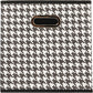 Household Essentials Fabric Storage Bins 6 Piece Set, Houndstooth White and Black