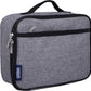 Wildkin Kids Insulated Lunch Box – Durable and Reusable for School & Travel - Grey Tweed