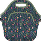 Sok It LunchTote Zippered Bag Insulated Neoprene Caddy (Spring Noir, X-Large 6.5 Quart Lunch Tote)