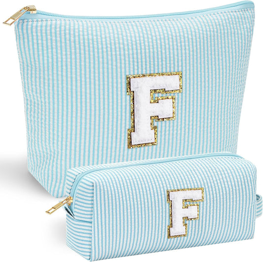 YOOLIFE Personalized Mothers & Graduation Gifts - Initial Cute Monogram Makeup Bags - Roamly