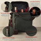 Wine Enthusiast 6-Bottle Waxed Canvas Wine Bag Tote Insulated Wine Carrier Cooler Travel & Picnics Holds Tall Bottles Includes Ice Pack Chilling Reusable Tote Bag for Wine Gifts & Outdoor Gatherings