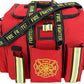 Lightning X Products Premium XL Step-In Turnout Gear Bag With Shoulder Strap & Front Pockets - Red