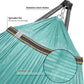 Tranquillo Combo x2 Hammocks with Stand for Outside & Tree Straps, Heavy Duty Hammock with Stand 600lbs for Indoor Outdoor Patio Backyard, x2 Hammocks for 2 Person, Portable Carrying Bags, Sky