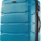 Samsonite Omni PC Hardside Expandable Luggage with Spinner Wheels, Caribbean Blue, Checked-Large 28-Inch