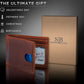 SERMAN BRANDS RFID Blocking Slim Bifold Genuine Leather Thin Minimalist Front Pocket Wallets for Men Billfold Wallet Men Gift