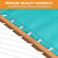 Lazy Daze Hammocks 11 FT Double Outside Hammock Quick Dry Olefin Fabric Hammock with Spreader Bar & Side Pocket for Outdoor Poolside Backyard 450 lbs Capacity, Turquoise