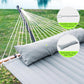 Double Hammock with Stand for Outdoor, Heavy Duty Portable Hammock with Adjustable Steel Stand for Patio, Garden, Beach, Backyard - Includes Carrying Bag,Dark Grey