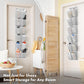 Simple Houseware 24 Pockets - 2PK 12 Large Pockets Over Door Hanging Shoe Organizer, Grey