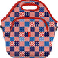 Sok It LunchTote Zippered Bag Insulated Neoprene Caddy (Patriotic Patchwork, X-Large 6.5 Quart Lunch Tote)