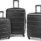 Samsonite Omni PC Hardside Expandable Luggage with Spinner Wheels, Black, 3-Piece Set (20/24/28)