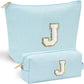 YOOLIFE Cute Makeup Bag for Women Girls - Teenager Girl Gift Ideas | Initial Make Up Bag | Personalized Gifts for Women Friends | Skin Care Bag | Mothers Day Gifts | Tween Girls Trendy Stuff J - Roamly