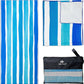 Quick Dry Towel Extra Large 78x35 Inch - Microfiber Beach Towel - Perfect for Beach, Travel, Swimming, Pool, Yoga, Hiking, Camping - Lightweight, Fast Drying, Compact for Adults (Maldives)